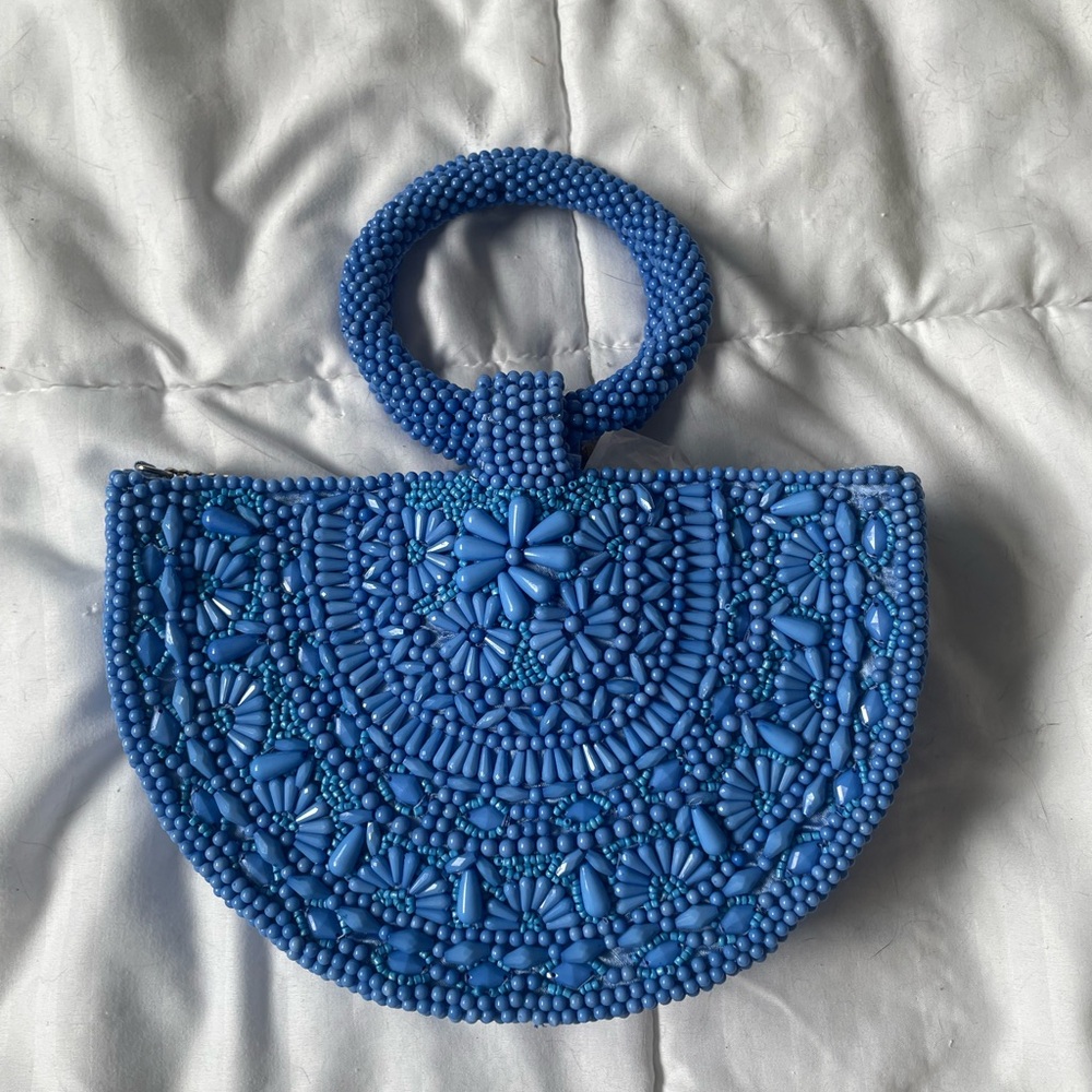 NWT Viral TikTok Blue Beaded Bag - Made in India - Marshalls + TJ Maxx